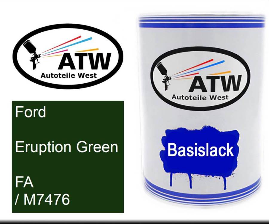 Ford, Eruption Green, FA / M7476: 500ml Lackdose, von ATW Autoteile West.